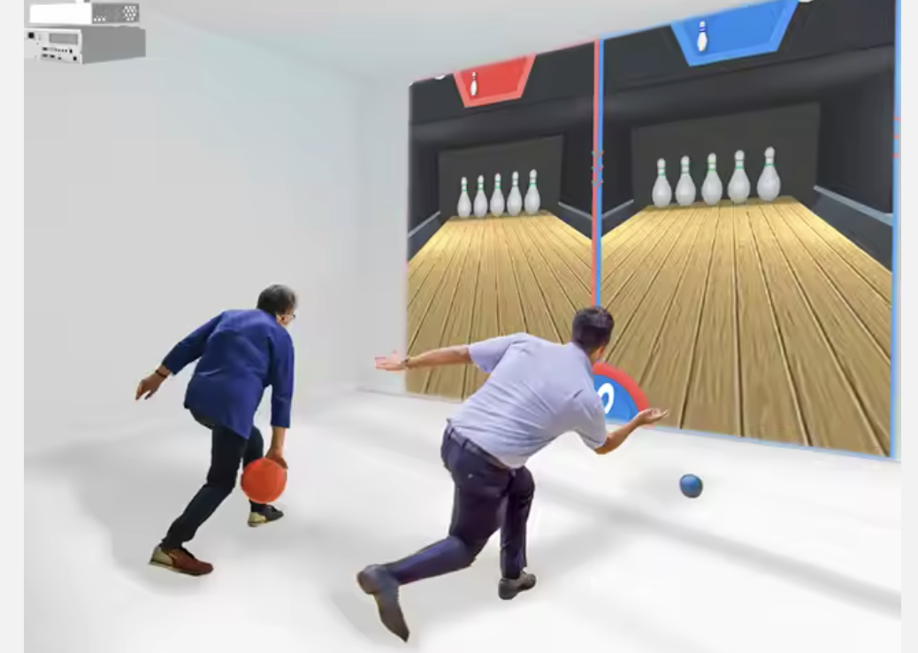 Jeu de bowling interactif EcoWayMove à Grenoble